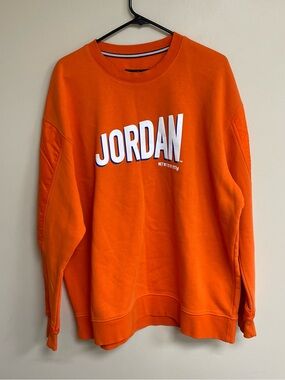 Nike Jordan Flight MVP Wheaties Crew Sweater DV7588-817 Orange Mens Size XXL 2XL